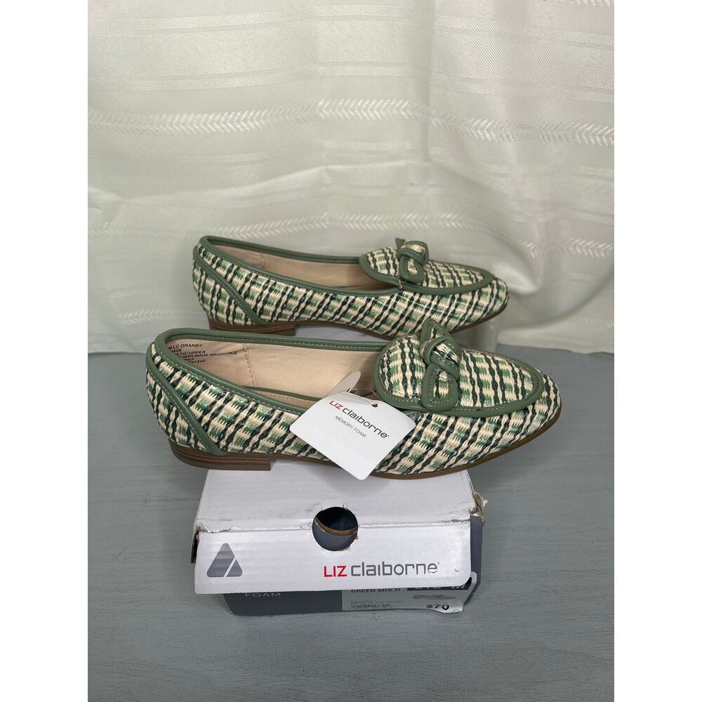 Liz Claiborne Granby Round Toe Loafers Green Multi Womens Size 5.5M - Picture 6 of 15